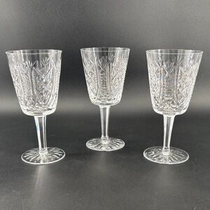Waterford crystal Clare (cut) water goblets set of three
